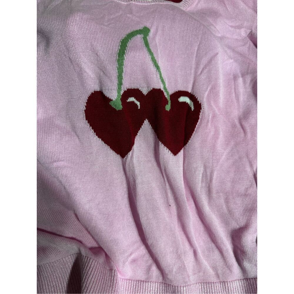 Victoria’s Secret PINK CAMBRIDGE KNIT CREW SWEATER MEDIUM - Picture 4 of 5